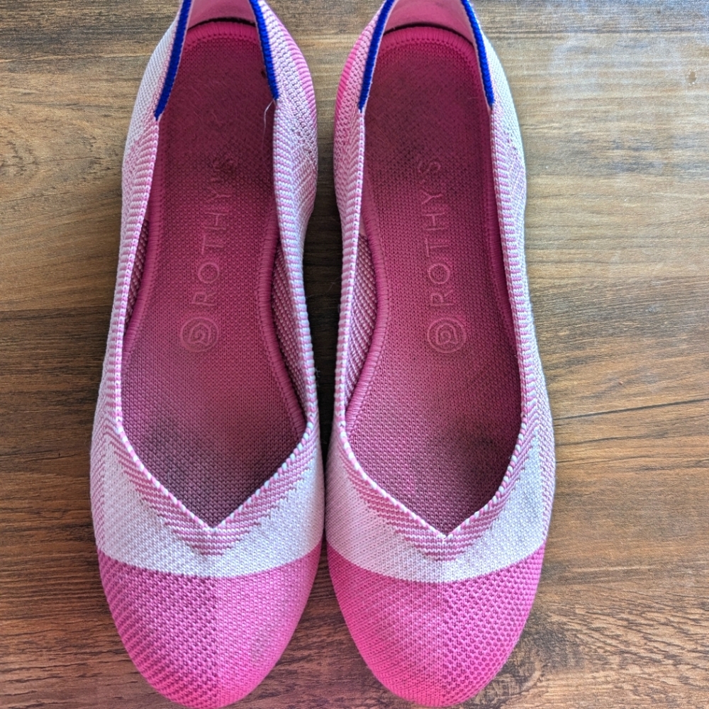 Rothy's flats pink